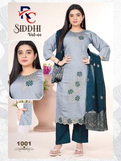 Desi kudi siddhi vol 1 three piece kurti wholesale